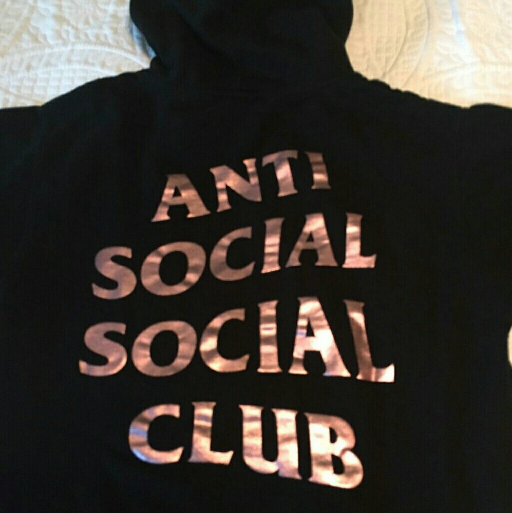 (SOLD) Anti Social Social Club Stressed Hoodie - Picture 8 of 8